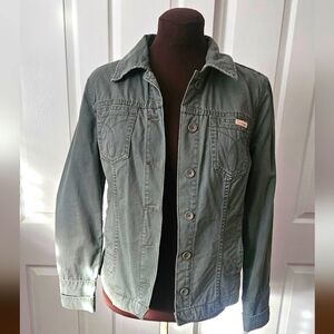 Calvin Klein Khaki Cotton Jean Type Jacket